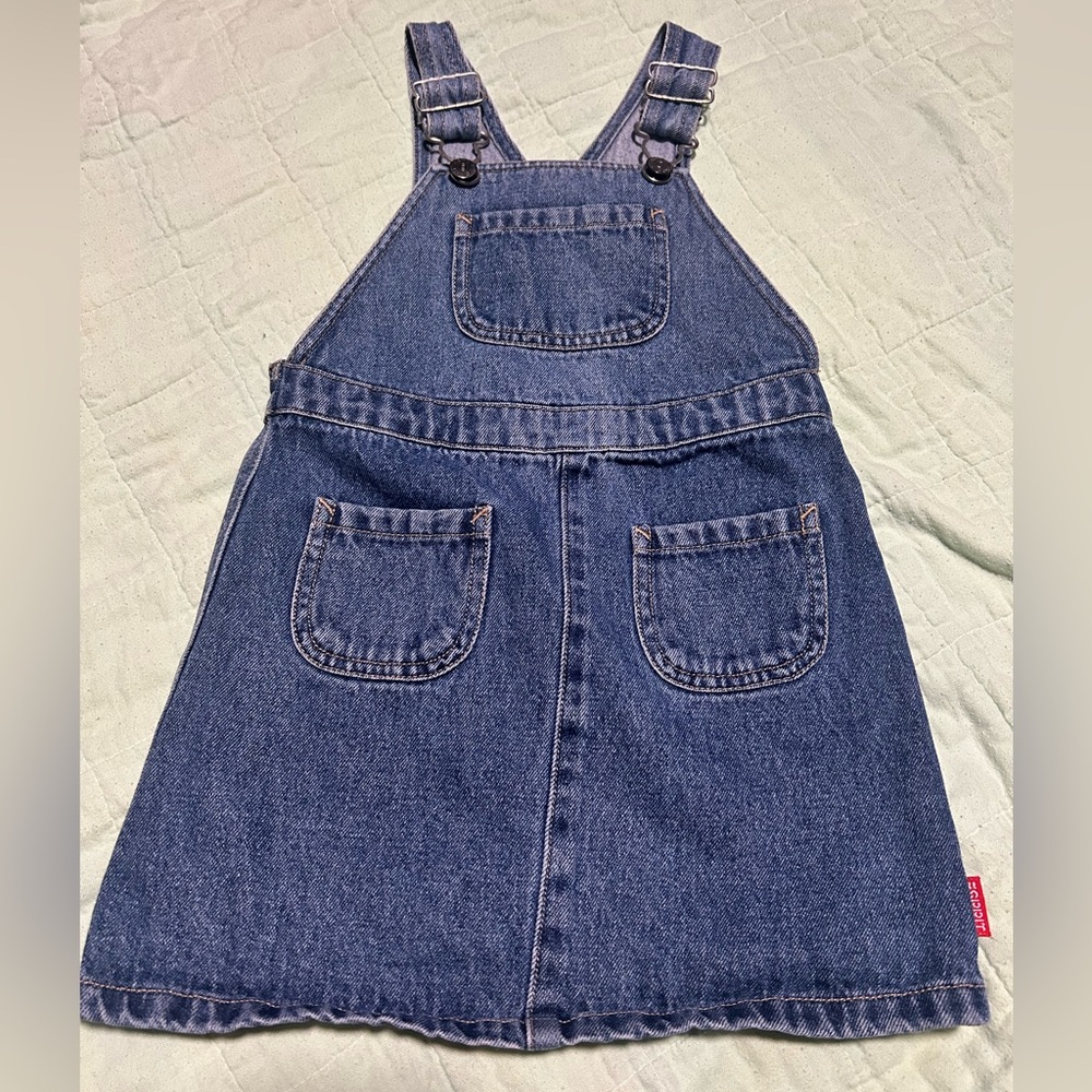 4T Esprit Denim Overall Jumper Dress